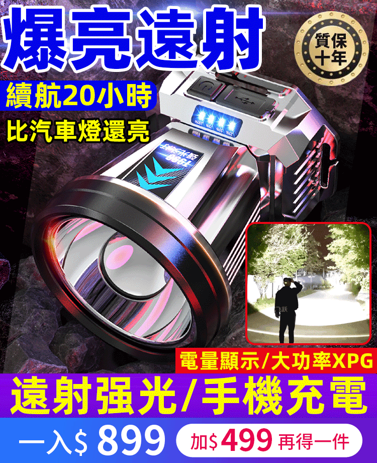 新款德國沖天炮頭燈XPG大功率 真正的黑科技 激光射程3000米【可作為移動電源】 新款德國沖天炮頭燈XPG大功率 真正的黑科技 激光射程3000米【可作為移動電源】